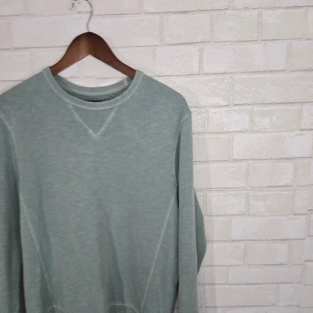 J Crew light green crew-neck sweatshirt